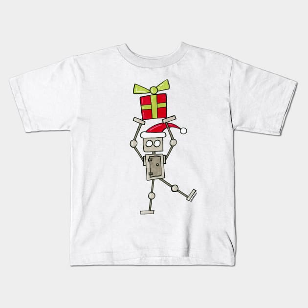 CuteBots Present Kids T-Shirt by CuteBotss